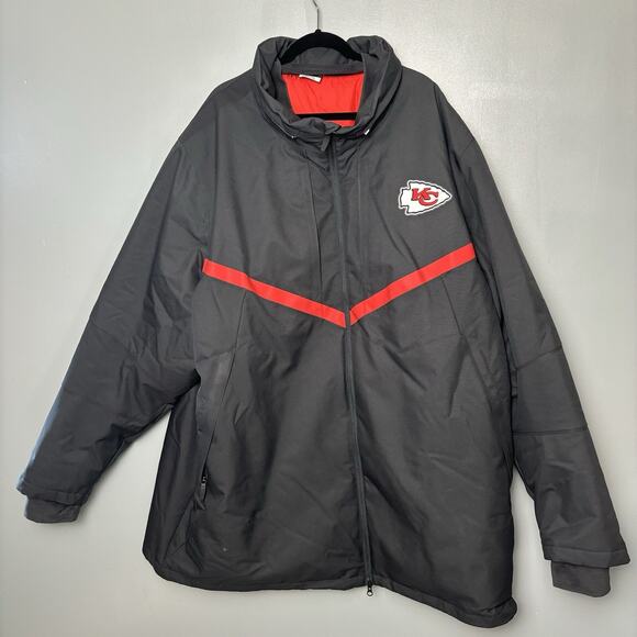 Kansas City Chiefs Nike On Field 550 Down Jacket Team Issued Custom Size 3-4XL